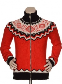 Lauren By Ralph Red Terisa Fair Isle Long Sleeve Sweater Large