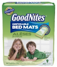 Goodnites Disposable Bed Mats, 9 Count