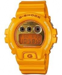 Casio Men's DW6900SB-9 G-Shock Yellow Metallic Resin Digital Dial Watch