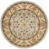 Safavieh LNH211G Lyndhurst Collection Round Area Rug, 5-Feet 3-Inch Diameter, Grey and Beige