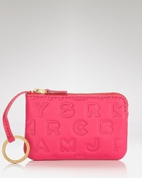 Key into MARC BY MARC JACOBS' brand of cool with this logo-embossed leather key pouch.