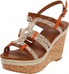 Lucky Women's Keena Wedge Sandal,Dune Combo,8.5 M US