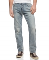 On the fly. These slim-leg jeans from LRG are your easy go-to pair when you need to get quickly out the door.