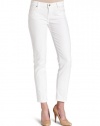 7 For All Mankind Women's The Slim Straight Jean in Clean White