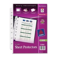 Avery Heavyweight Sheet Protectors, 5.5 x 8.5 Inches, Pack of 25 (77004)