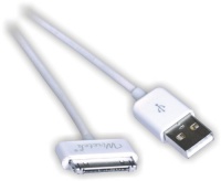 Apple MFi Certified - Apple to USB Sync and Charging Cable for all 30-pin iPhone/iPad/iPod, 6 Ft. - in Retail Packaging