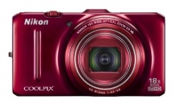 Nikon COOLPIX S9300 16 MP CMOS Digital Camera with 18x Zoom NIKKOR ED Glass Lens and Full HD 1080p Video (Red)