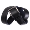 Nautica Mens Domed Feather Edge Genuine Leather Belt