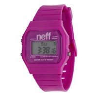 Neff Men's NF0204-purple Old School Digital Design Soft PU Strap Watch