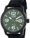 Citizen Men's BM8475-00X Eco-Drive Military Black Plated Steel Canvas Strap Watch