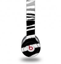 Zebra Decal Style Skin (fits Beats Solo HD Headphones - HEADPHONES NOT INCLUDED)