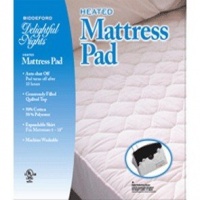 Biddeford 5201-505222-100 54 by 75-Inch Quilted Skirt Heated Mattress Pad, Full, Natural