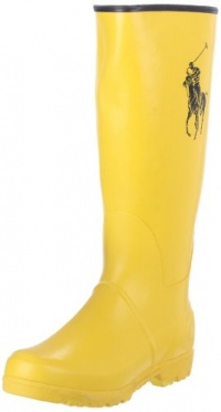 Polo By Ralph Lauren Proprietor Larger Pony Rainboot (Toddler/Little Kid/Big Kid),Yellow/Navy,3 M US Little Kid