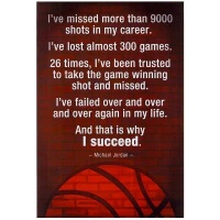 (13x19) Michael Jordan Succeed Quote Motivational Poster