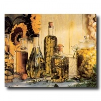 Olive Oil And Sunflowers Kitchen Cafe Contemporary Picture Art Print