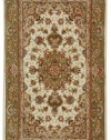 Safavieh Persian Court PC119C-2 Ivory & Green Wool Accent Rug, 2' X 3'