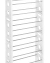 Whitmor 6486-1745-WHT Floor Shoe Tower, White, 30-Pair