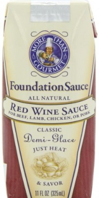 More Than Gourmet Red Wine Foundation Sauce, Classic Demi-Glace, 11-Ounce Packages (Pack of 6)