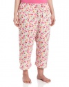 Hue Sleepwear Women's Plus Size Cherry Festival Capri