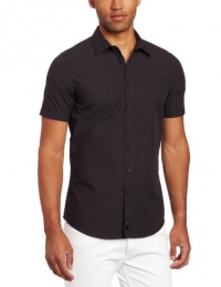 Calvin Klein Sportswear Men's Short Sleeve Yarn Dye Gingham Check