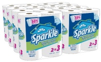 Sparkle, Giant Rolls, Pick-A-Size, White, [2 Rolls*8 Pack] = 16 Total Count