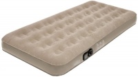 Pure Comfort Suede Top Air Bed with Built in Pump (Tan, Twin)