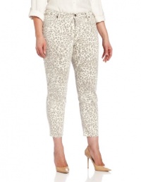 Lucky Brand Women's Plus Size Animal Print Ginger Capri