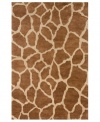 Chic and scalelike, Momeni's Serengeti rug makes an impact with a unique giraffe-skin design. Hand-tufted wool gives the piece a super-soft feel and color composition that stands out in every space!