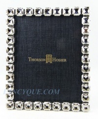 Thorson Hosier Gramercy Silver 8 X 10 Frame Swarovski Crystals Made in Usa Box