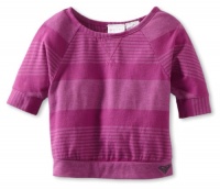 Roxy Kids Baby-girls Infant Heart N Soul 3/4 Sleeve Top, Wild Flower Stripe, 24 Months