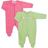 Gerber Zip Front Sleep N Play Girls Design 2 Pack