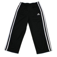 adidas Boys 2-7 Basic tricot pant, Caviar Black, 5