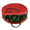 Elf Stor Supreme Canvas Holiday Christmas Wreath Storage Bag For 30 Wreaths