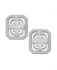 Eliot Danori Earrings, Diadem Cubic Zirconia Stud Earrings (5 ct. t.w.)