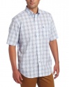 Nautica Men's Short Sleeve Medium Glenplaid Woven Shirt