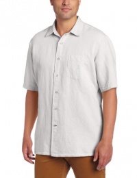 Nautica Men's Short Sleeve Solid Woven