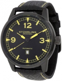 Stuhrling Original Men's 129XL.335565 Aviator Tuskegee Warhawk Automatic Date Black Watch