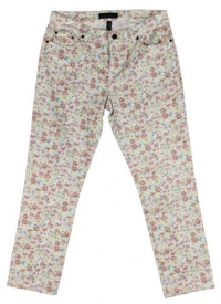 Lauren Jeans Co. Women's Floral Print Modern Straight Ankle Jeans