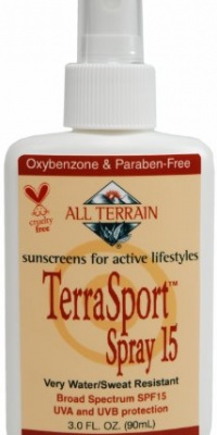 All Terrain TerraSport SPF15 Natural Sunscreen Spray (3- Ounce)