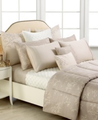 Boasting 300-thread count combed cotton/printed sateen fabric, this Night Blossom sheet set from Barbara Barry adds an irresistibly soft layer to your bed.