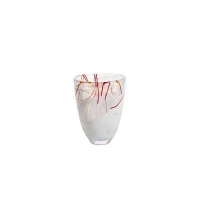 Kosta Boda 7015146 Contrast wide Vase, Red