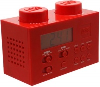 LEGO Alarm Clock Radio - Red