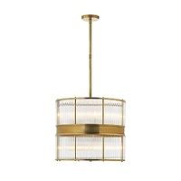 Contemporary light for modern life, this elegant double-tiered Ralph Lauren pendant lamp infuses spaces with rich luminosity.