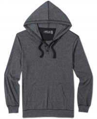 Cool casual style. With a nod toward henley styling, this hoodie from Retrofit sets the standard for your weekend.