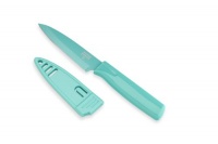 Kuhn Rikon Nonstick Paring Knives Colori 4-Inch Blade, Teal