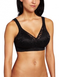 Playtex Women's 18 Hour Smooth N' Stylish Soft Cup Bra, Black, 42D