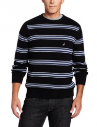 Nautica Men's Stripe Jersey Crew Sweater