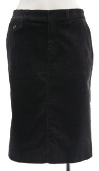 Ralph Lauren Black Corduroy 4 Pocket Skirt 16