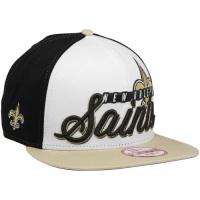 New Orleans Saint Merchandise : New Era New Orleans Saints Chriograph 9Fifty Snapback Hat - Old Gold/Black/White