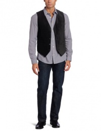 Perry Ellis Men's Herringbone Velveteen Vest